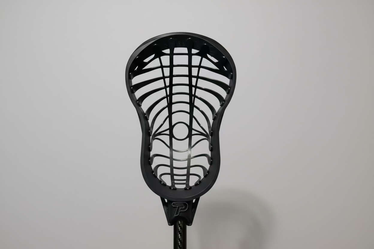 Black carbon fiber lacrosse stick
