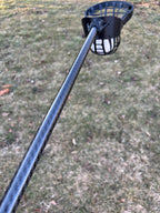 Black carbon fiber lacrosse stick