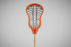 Orange and grey lacrosse stick
