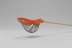 Orange and grey lacrosse stick